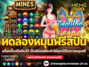 ทดลองหมุนฟรีสปิน
